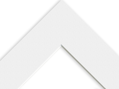 White Core Single Mounts - Frame Size 500 x 500mm - Image Size:Custom - Pack of 2