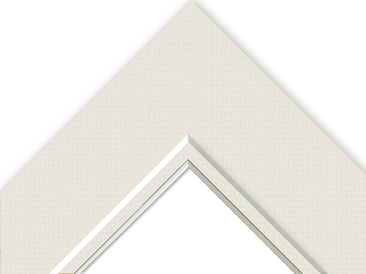 White Core Double Mounts - Frame Size 700 x 500mm Image Size Custom - Pack of 2