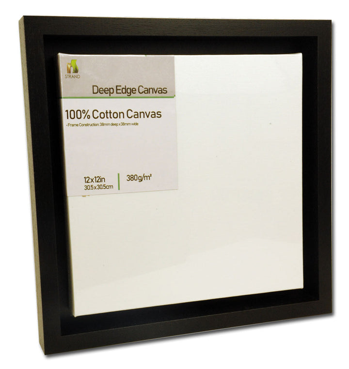 2048 Canvas Floater Tray Frame - To Fit Canvas Size 10 x 8in + Fitted 380gsm 10 x 8 in Deep edge canvas - (Frame Size 304 x 253mm) - Pack of 6 Frames