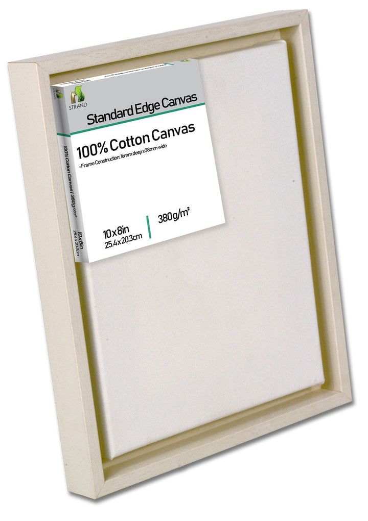 3232L Canvas Floater L Frame  - To Fit Canvas Size 20 x 16in + Fitted 380gsm 20 x 16in Standard edge canvas - (External Frame Size 538 x 426mm) - Pack of 6 Frames