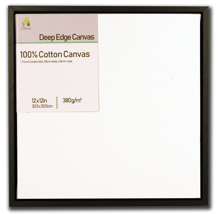 3232L Canvas Floater L Frame  - To Fit Canvas Size 12 x 10in + Fitted 380gsm 12 x 10in Standard edge canvas - (External Frame Size 335 x 284mm) - Pack of 6 Frames