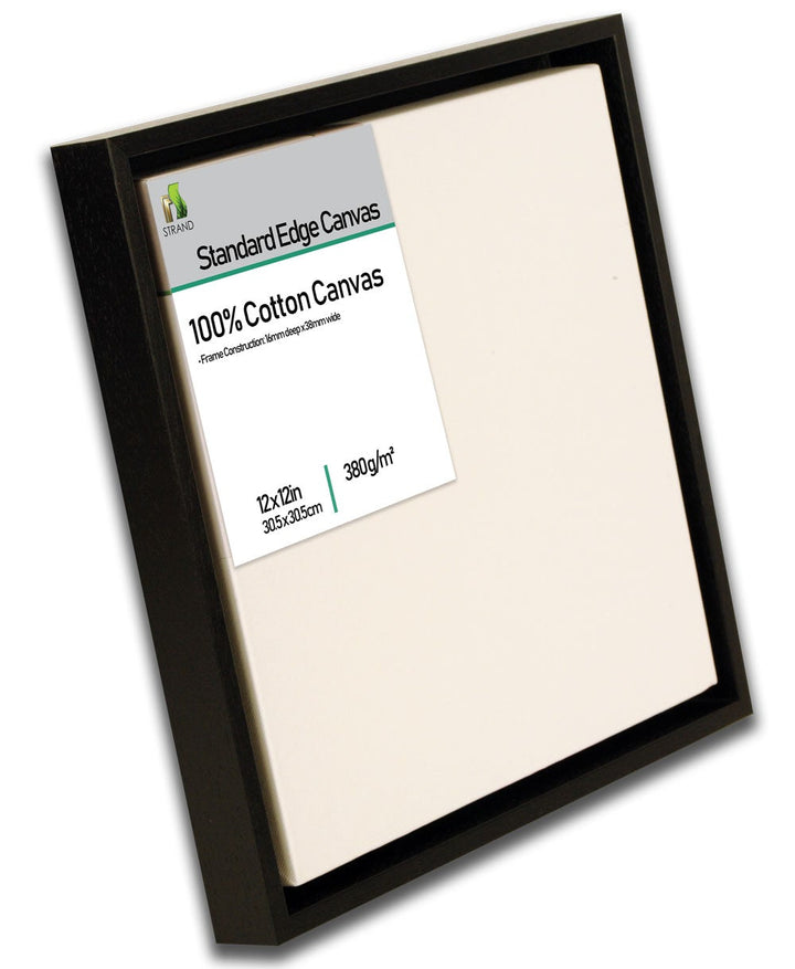 3232L Canvas Floater L Frame - To Fit Canvas Size 8 x 8in + Fitted 380gsm 8 x 8in Standard edge canvas - (External Frame Size 233 x 233mm) - Pack of 6 Frames