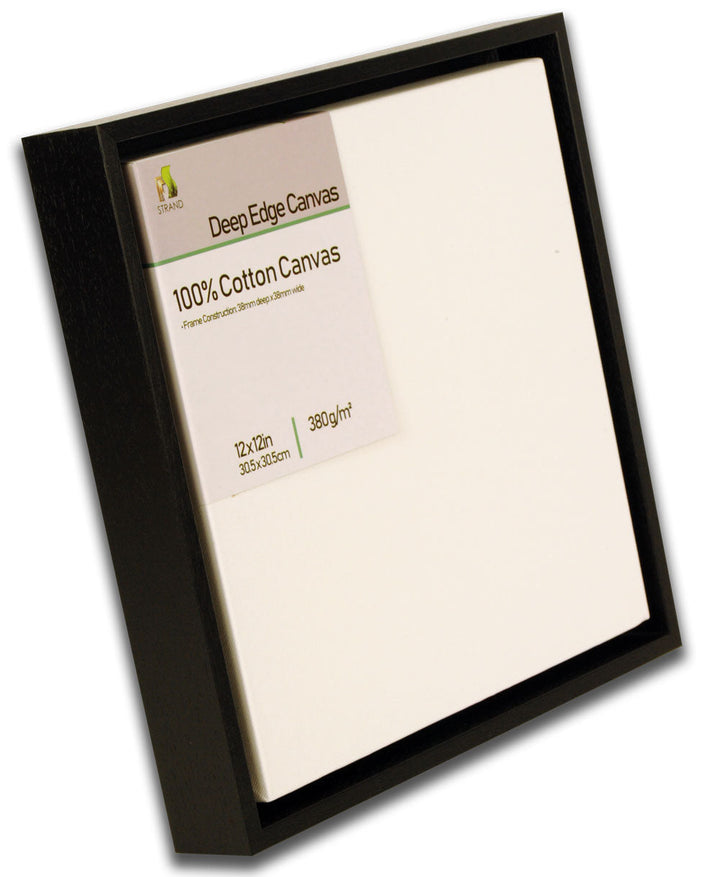 4052L Canvas Floater L Frame  - To Fit Canvas Size 24 x 24in + Fitted 380gsm 24 x 24 in Deep edge canvas - (External Frame Size 660 x 660mm) - Pack of 6 Frames