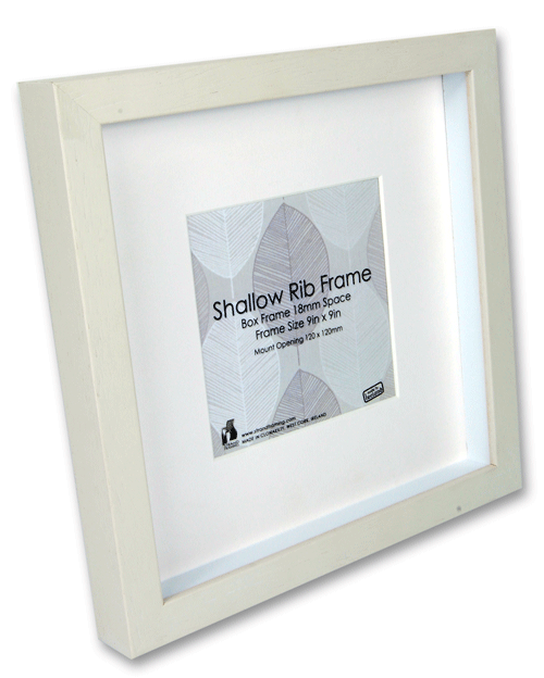 2032 Shallow Rib Frame Size - 229 x 229mm - Off White - Pack of 6 frames (New Stock For 2021)