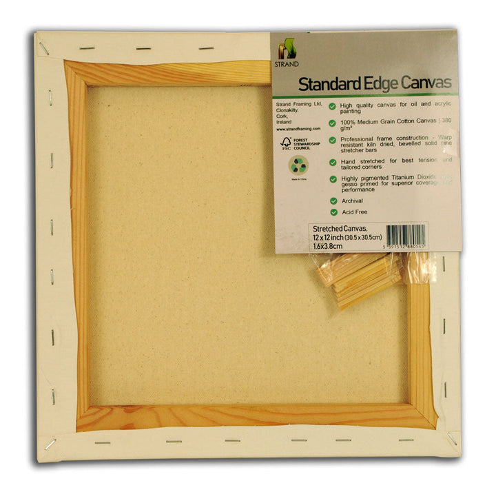 10 x 8in - Standard Edge Canvas - 3.8 x 1.6cm - Pack of 6